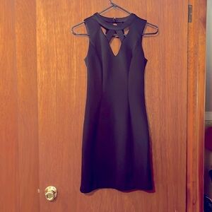 Black mini cocktail dress